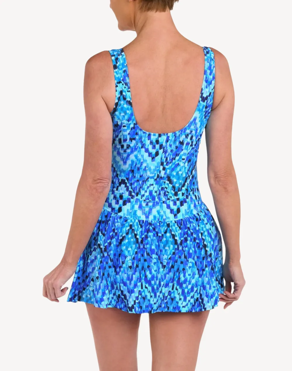 Artisan Ikat Empire Swimdress