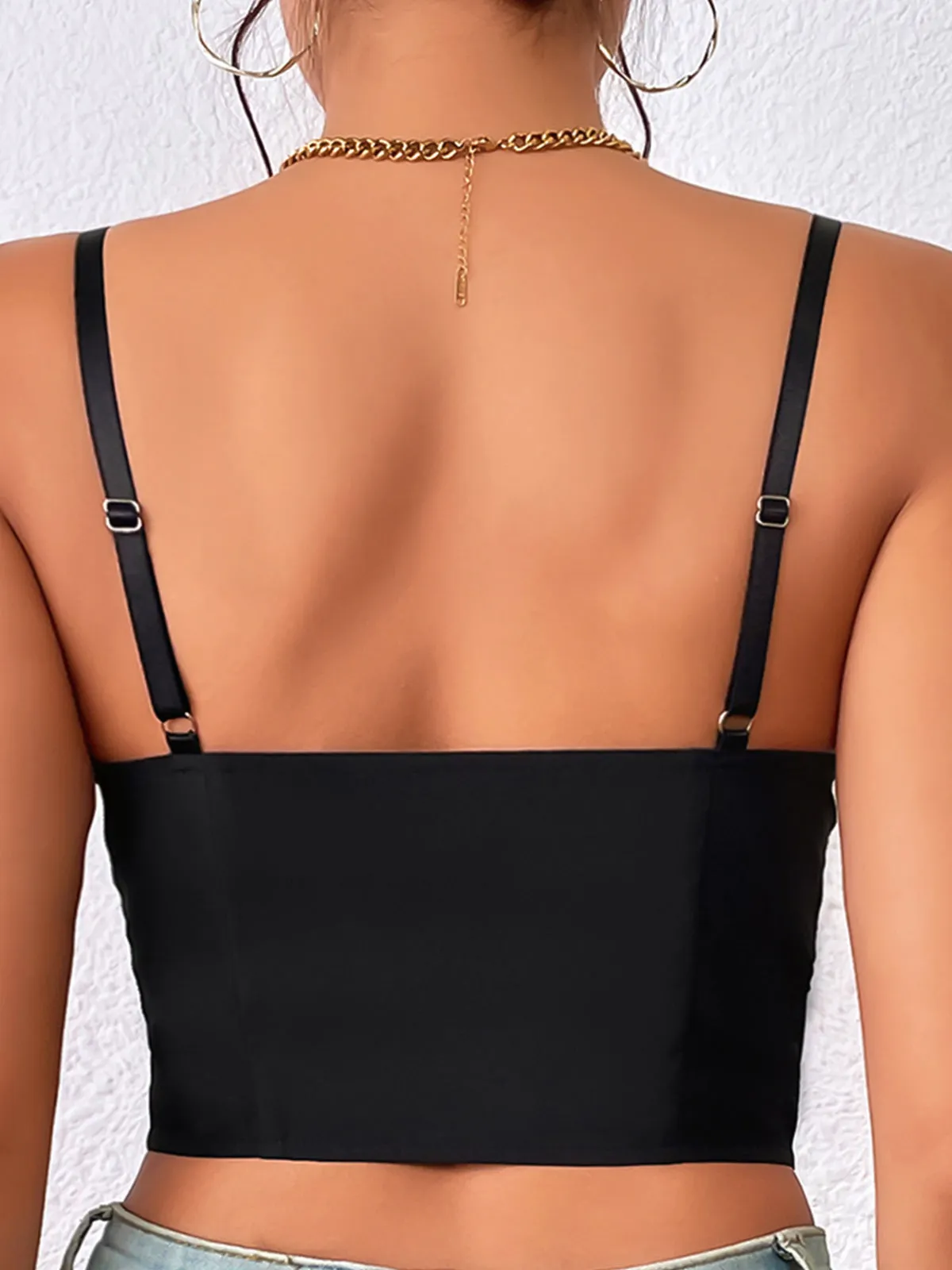 Athena Lace-Up Corset - Black