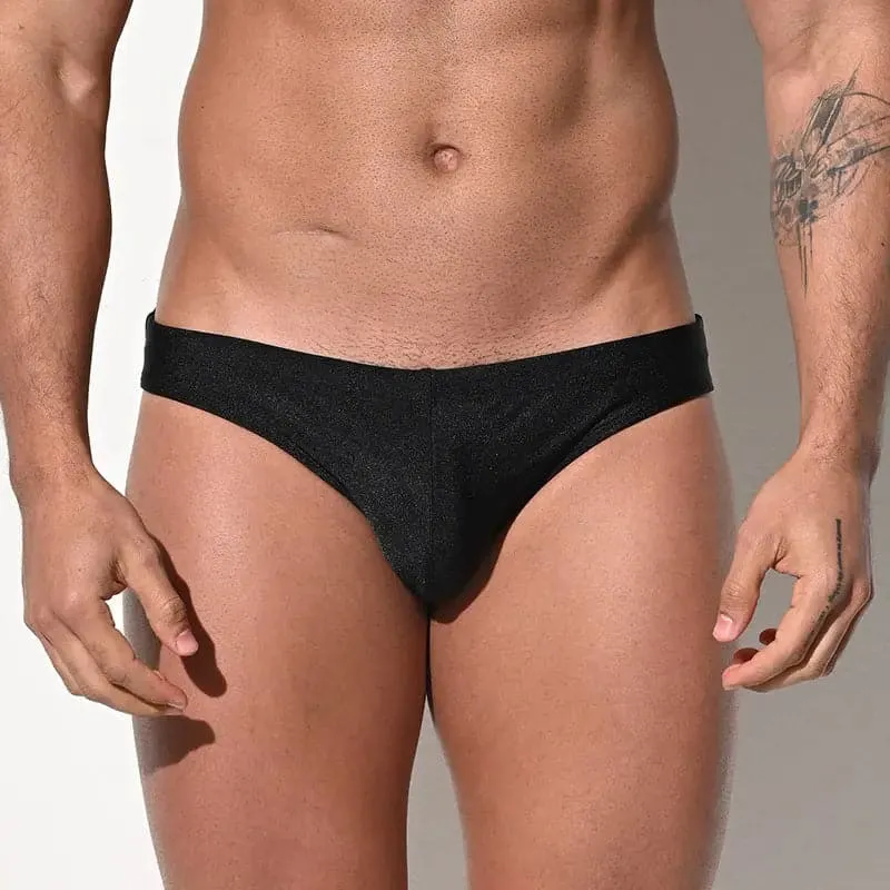 DESMIIT men Swim Briefs Low Waist Sexy High Elastic