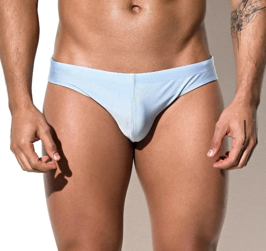 DESMIIT men Swim Briefs Low Waist Sexy High Elastic