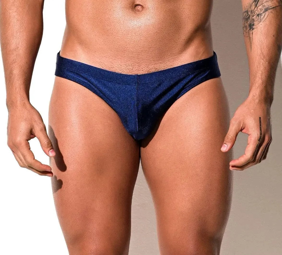 DESMIIT men Swim Briefs Low Waist Sexy High Elastic