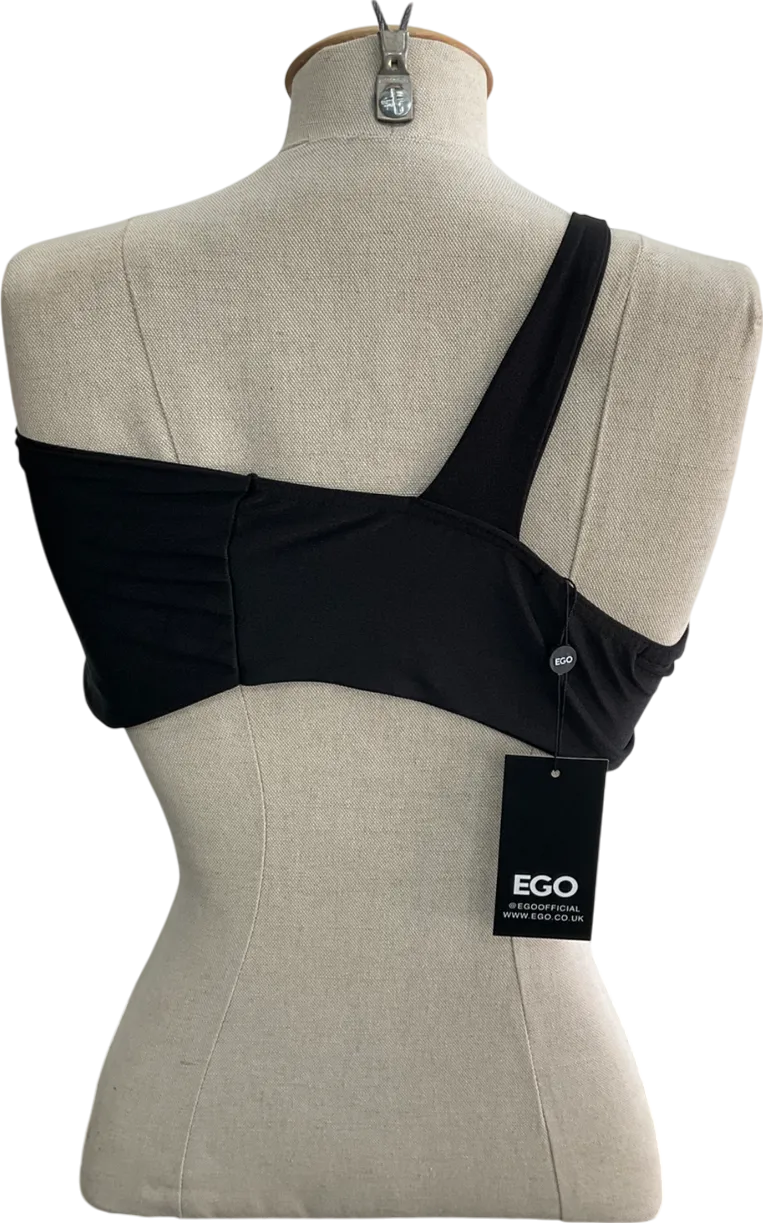 Ego Black Twist Disco Bralette UK 6
