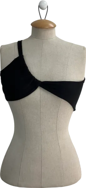 Ego Black Twist Disco Bralette UK 6