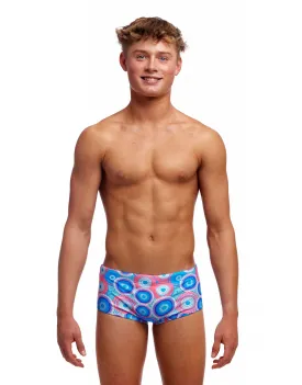 Funky Trunks Boys Bundjalung Blue Sidewinder Swim Trunks - Blue/Pink