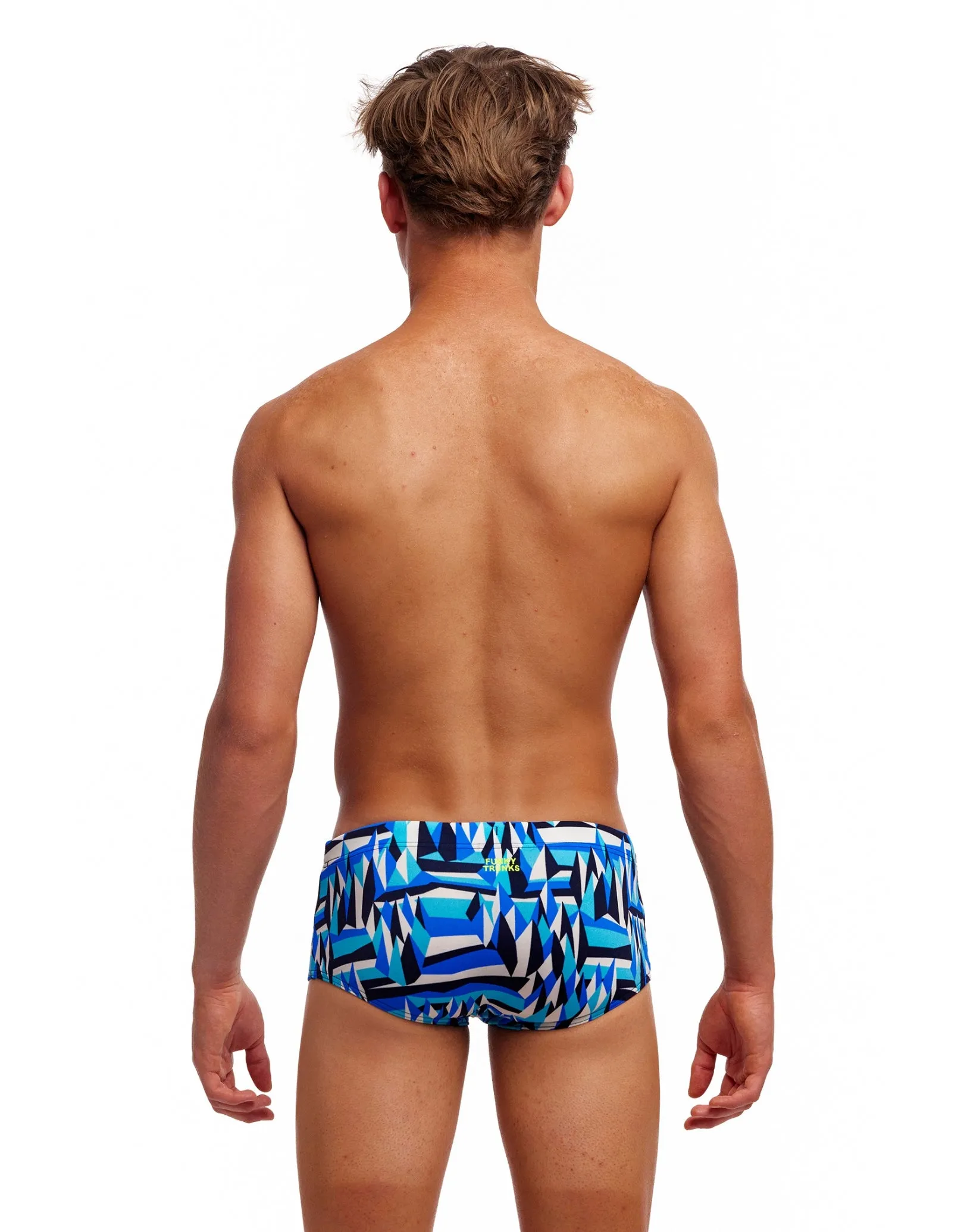 Funky Trunks Boys Polar Caps Sidewinder Swim Trunks - Blue