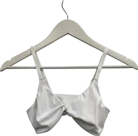 gymshark White Twist Front Bralette UK S