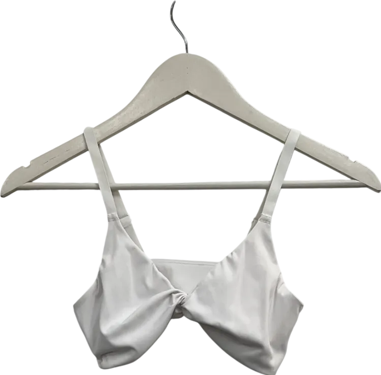 gymshark White Twist Front Bralette UK S