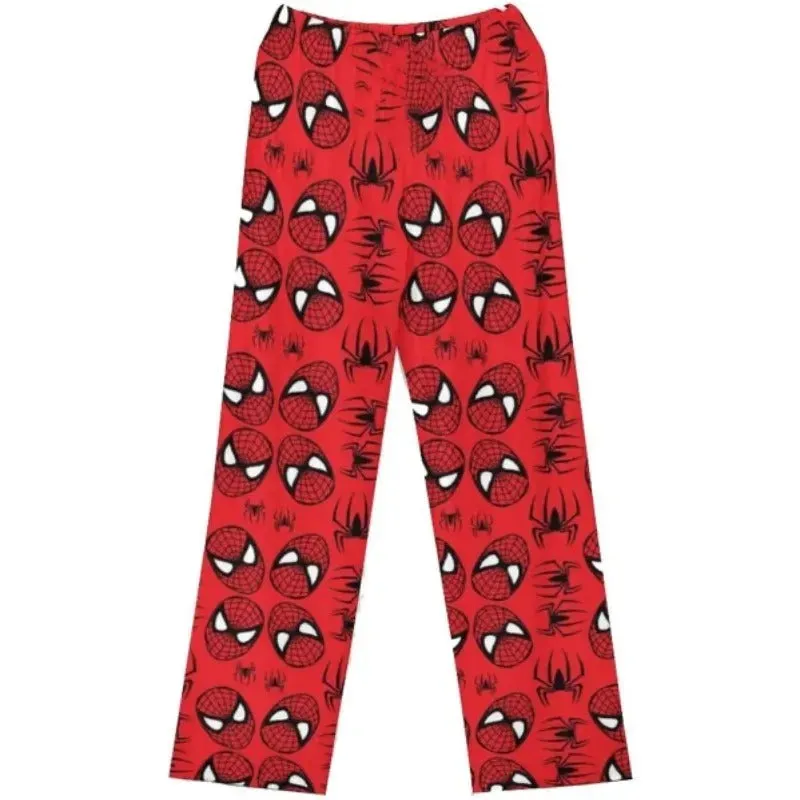Hello Kitty Spider - Cotton Loose Pajama - Pants Trousers Cartoon Sleep Bottoms - Lounge Wear