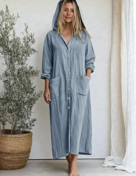 Leisure 100% Cotton Shirt Sleep Dress