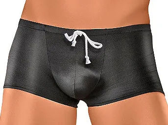 Male Power Mini Square Cut Drawstring Swim Trunk Clearance