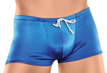 Male Power Mini Square Cut Drawstring Swim Trunk Clearance