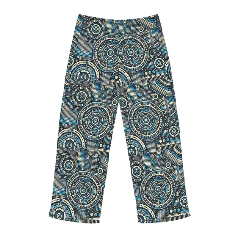Mens Bluish Geometrical Pajama Pants Ultimate Comfort