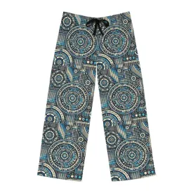 Mens Bluish Geometrical Pajama Pants Ultimate Comfort