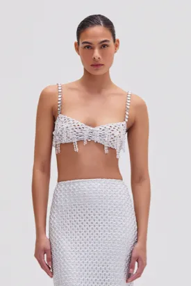 Metallic Macramé Bralette