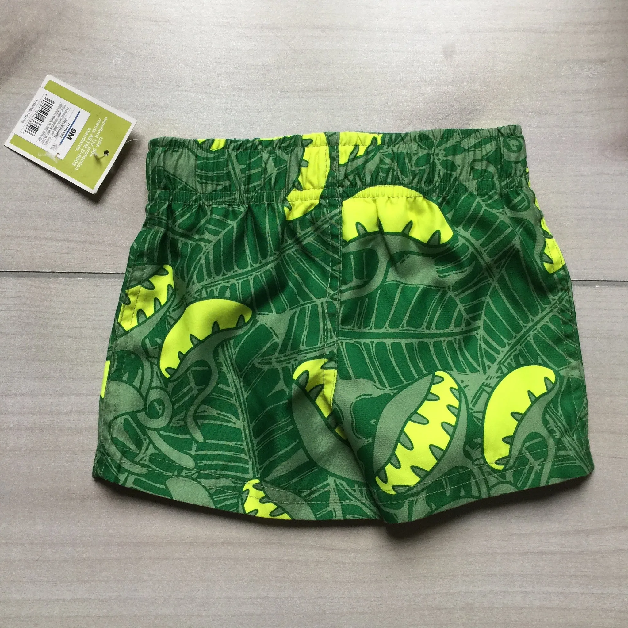 NEW Circo Green Hawaiian Print Swim Trunks