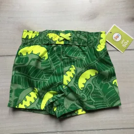 NEW Circo Green Hawaiian Print Swim Trunks