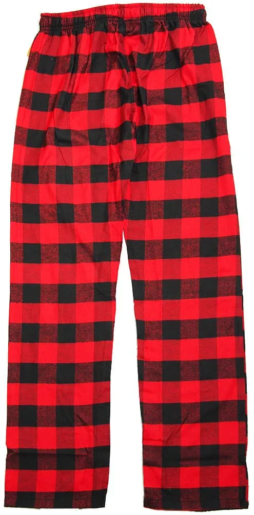 NORTY Womens S-XL Red Buff Plaid Pajama Pants 34090