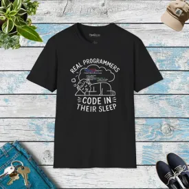 Real Programmers Code Tee with Ribbed Collar