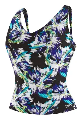 SPEEDO Watercolor Floral Comfort Strap Tankini - Speedo? Endurance 