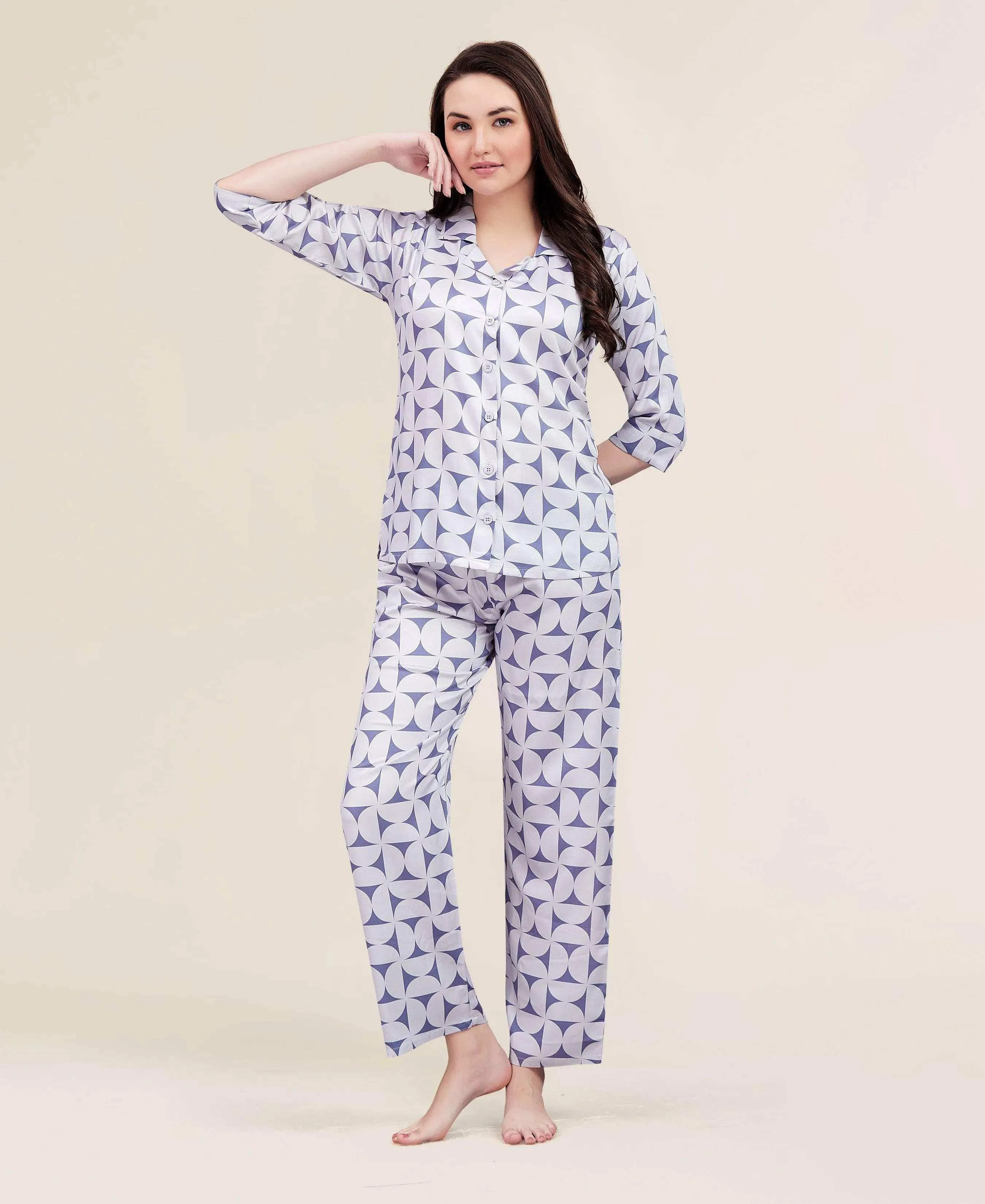 Velure Trendy Attractive Print Night Suit