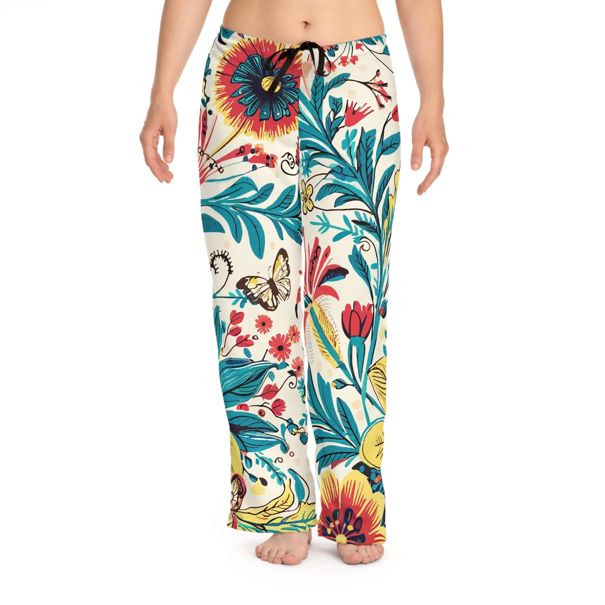 Women's Pajama Pants  - Florida Flowers