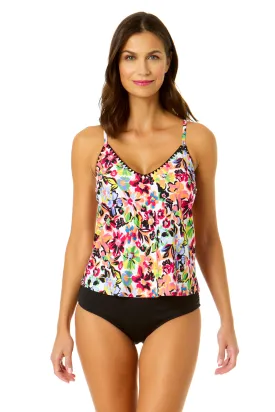 Women's Sun Blossom Easy Triangle Tankini Swim Top