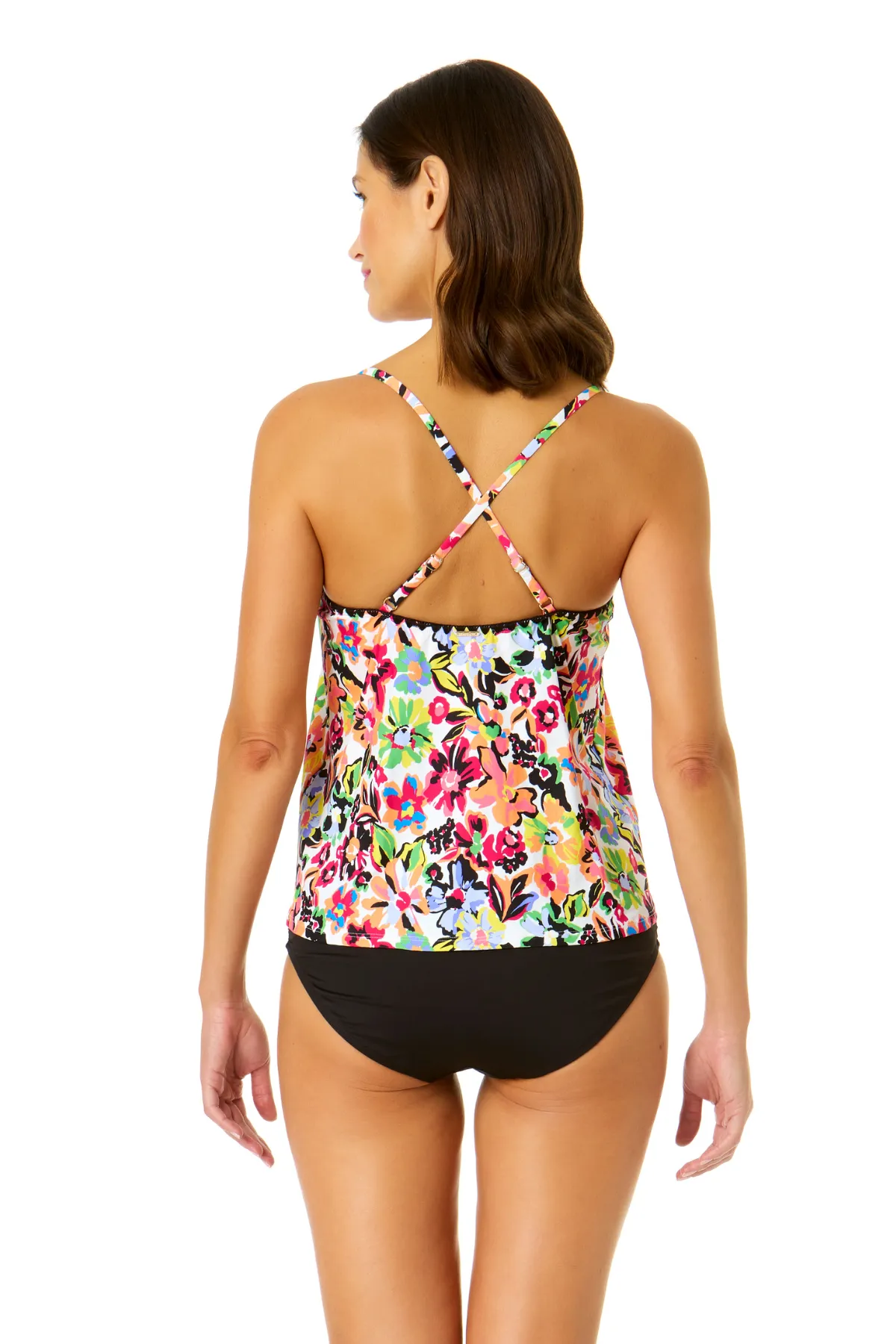 Women's Sun Blossom Easy Triangle Tankini Swim Top