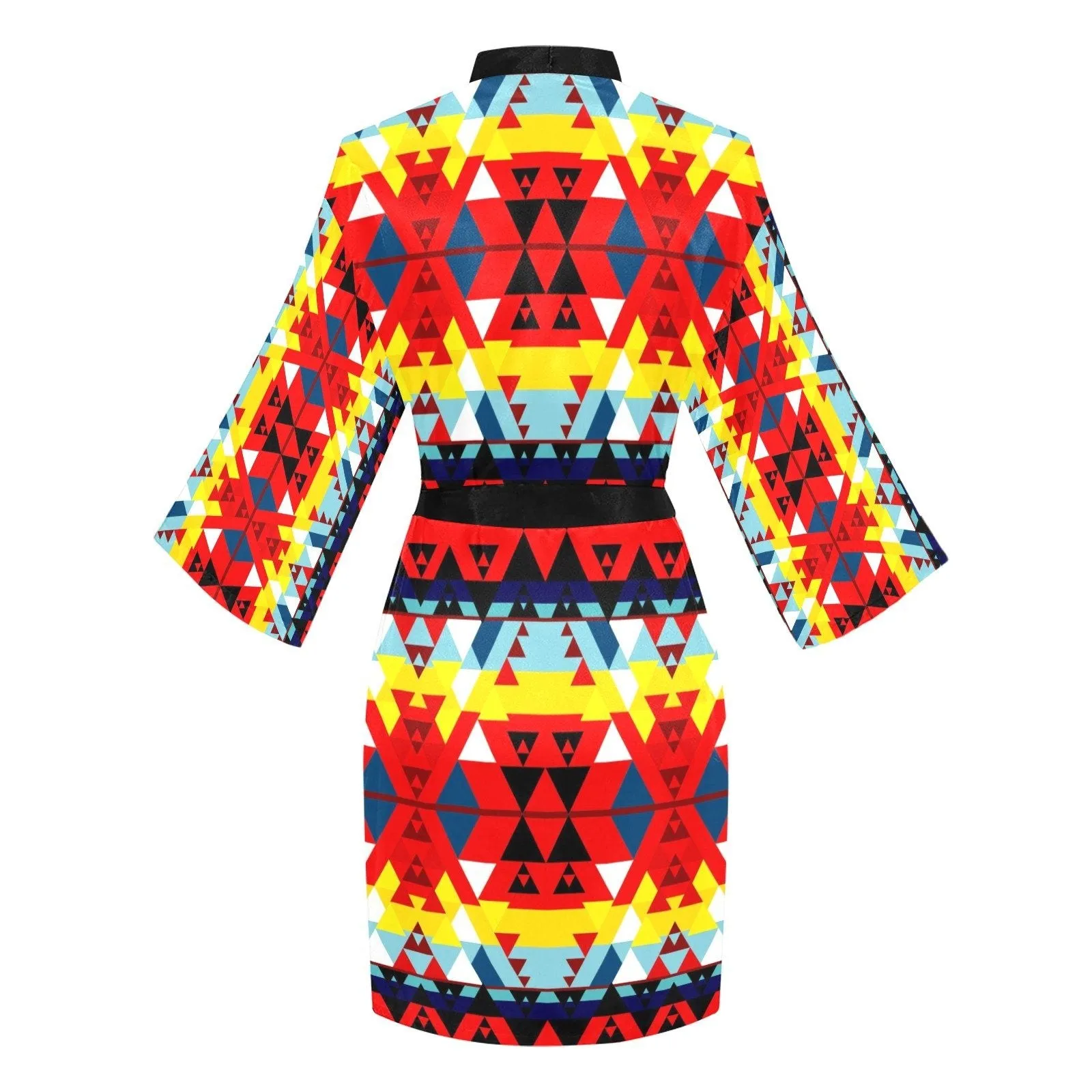 Writing on Stone Enemy Retreat Long Sleeve Satin Robe